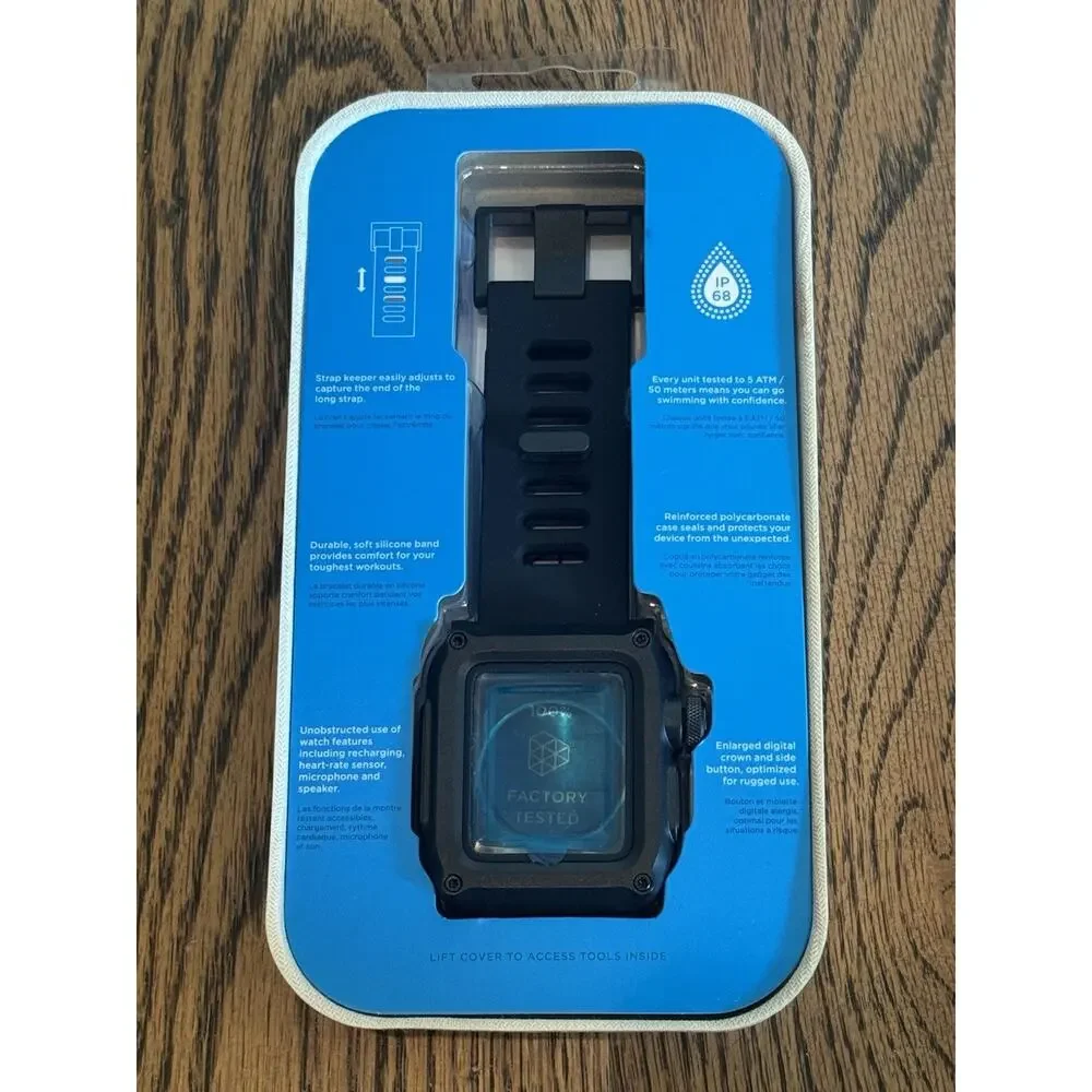 LUNATIK EPIK 007 Black Aluminum Case and Silicone Band for Apple Watch 1 42mm